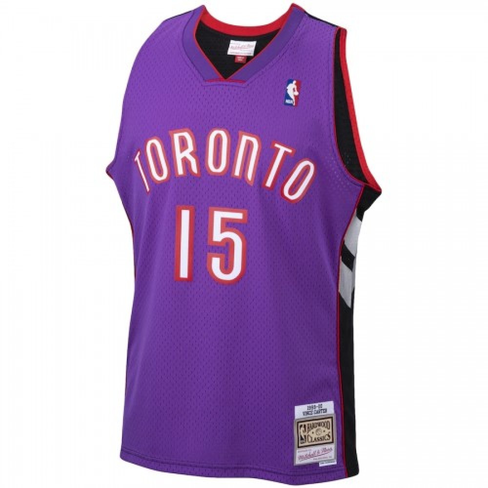 Men's Toronto Raptors Vince Carter #15 Throwback Purple 99-00 Hardwood Classics Jersey-Pro Kit Vault | Brand New 26/27 Sports Jerseys